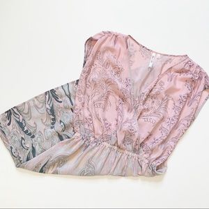 Petticoat Alley Light Pink Paisley Dress Size M